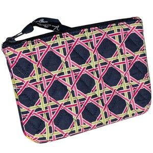 Vera Bradley Ribbons retired geometric small cosmetic bag coin purse novelty